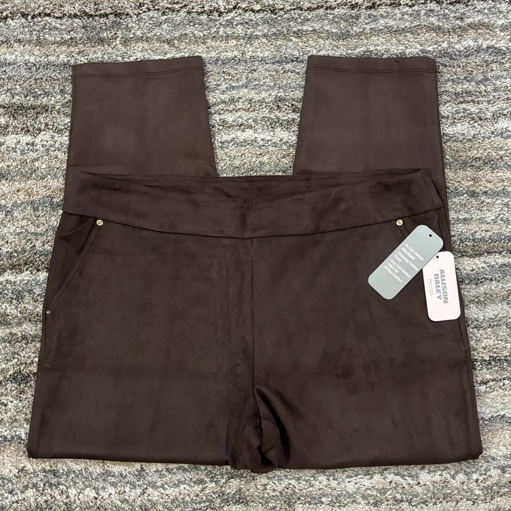 Allison Daley Skinny Brown Jeggings Sz XL Petite NWT | Allison Daley Jeggings-